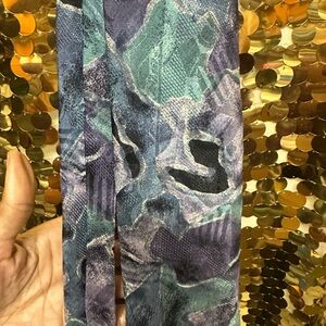 Bachrach Blue and Purple Abstract Scarf